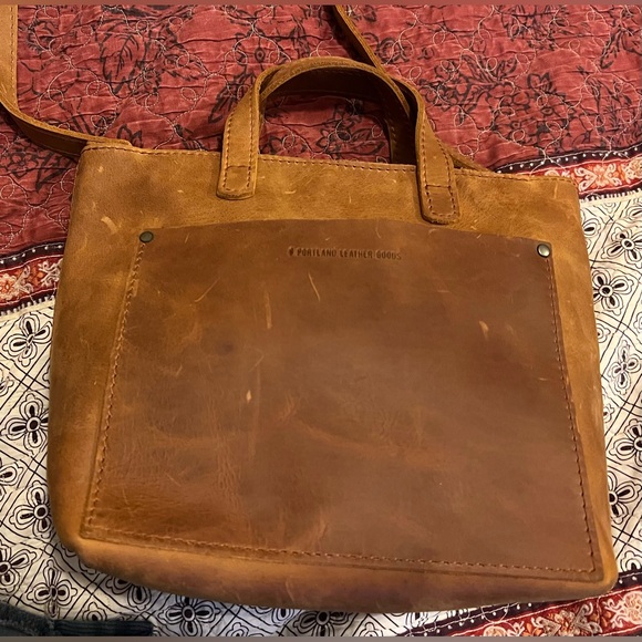 Portland Leather Mini Crossbody Tote - Picture 13 of 15